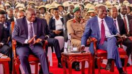 File photo of President William Ruto and his deputy Rigathi Gachagua.